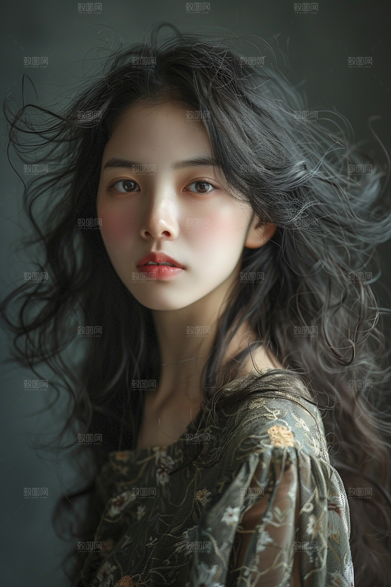 妆造发型美妆艺术摄影图