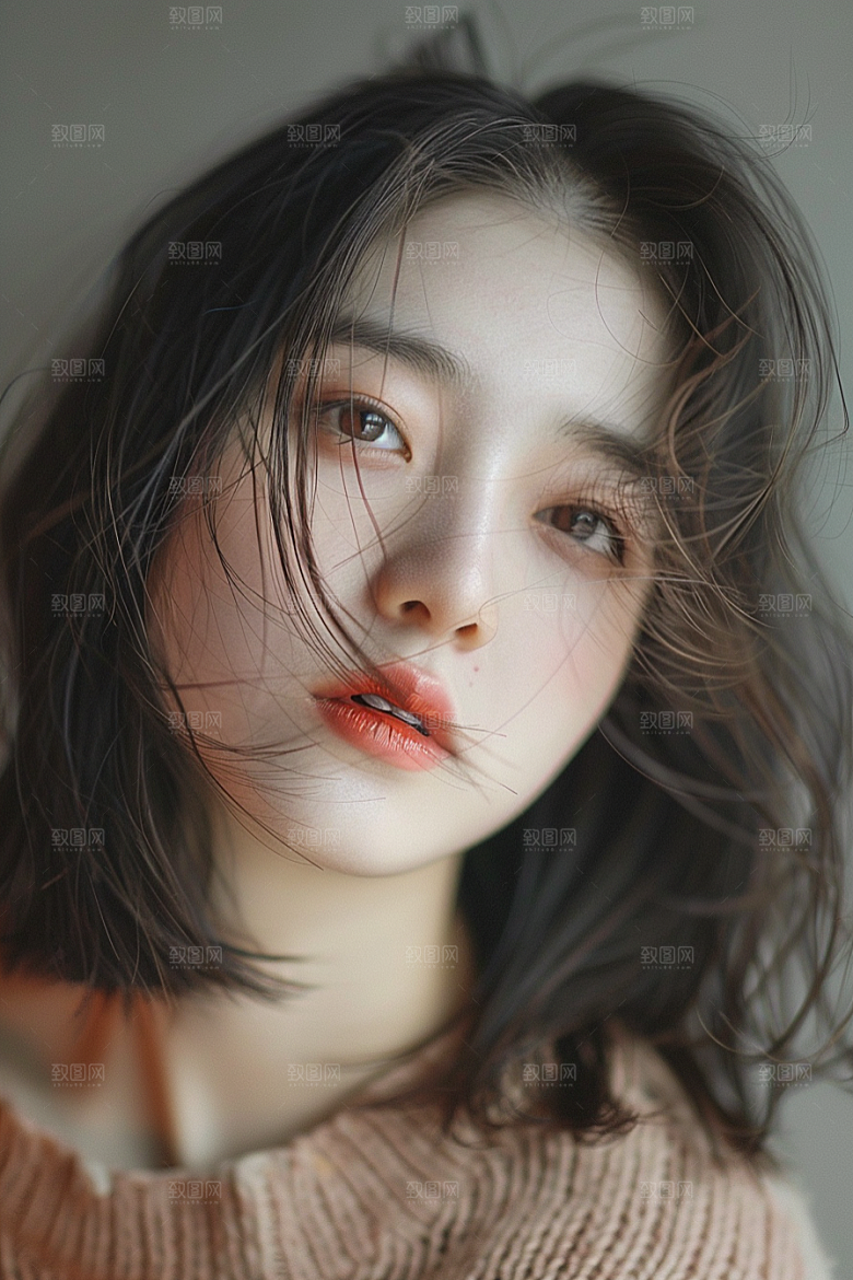 妆造发型写真艺术摄影图