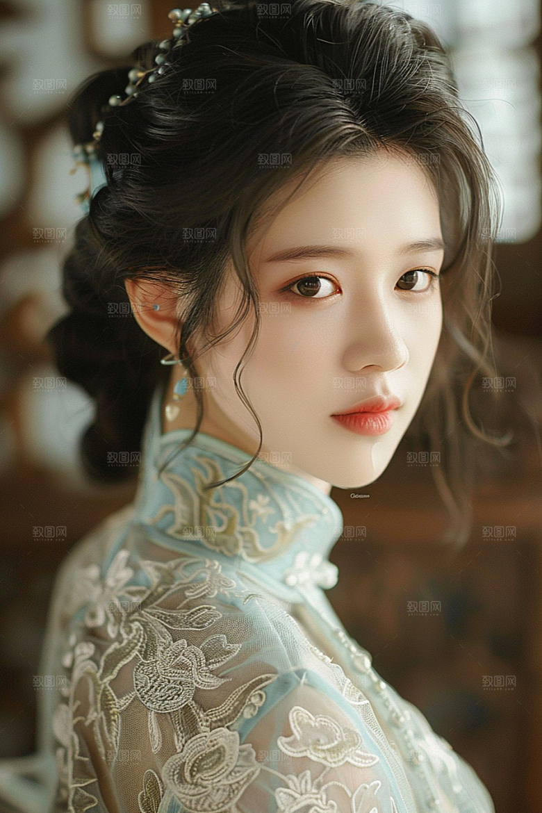 妆造发型美妆高清摄影图