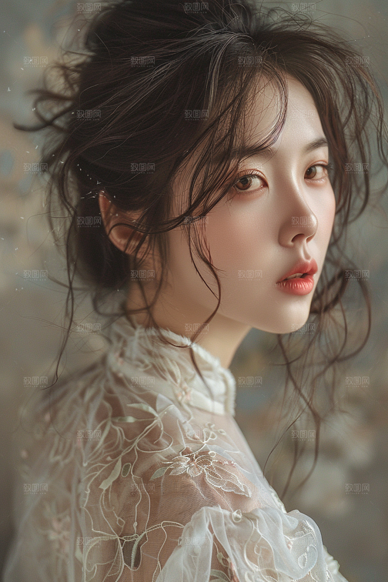 妆造发型艺术高清摄影图