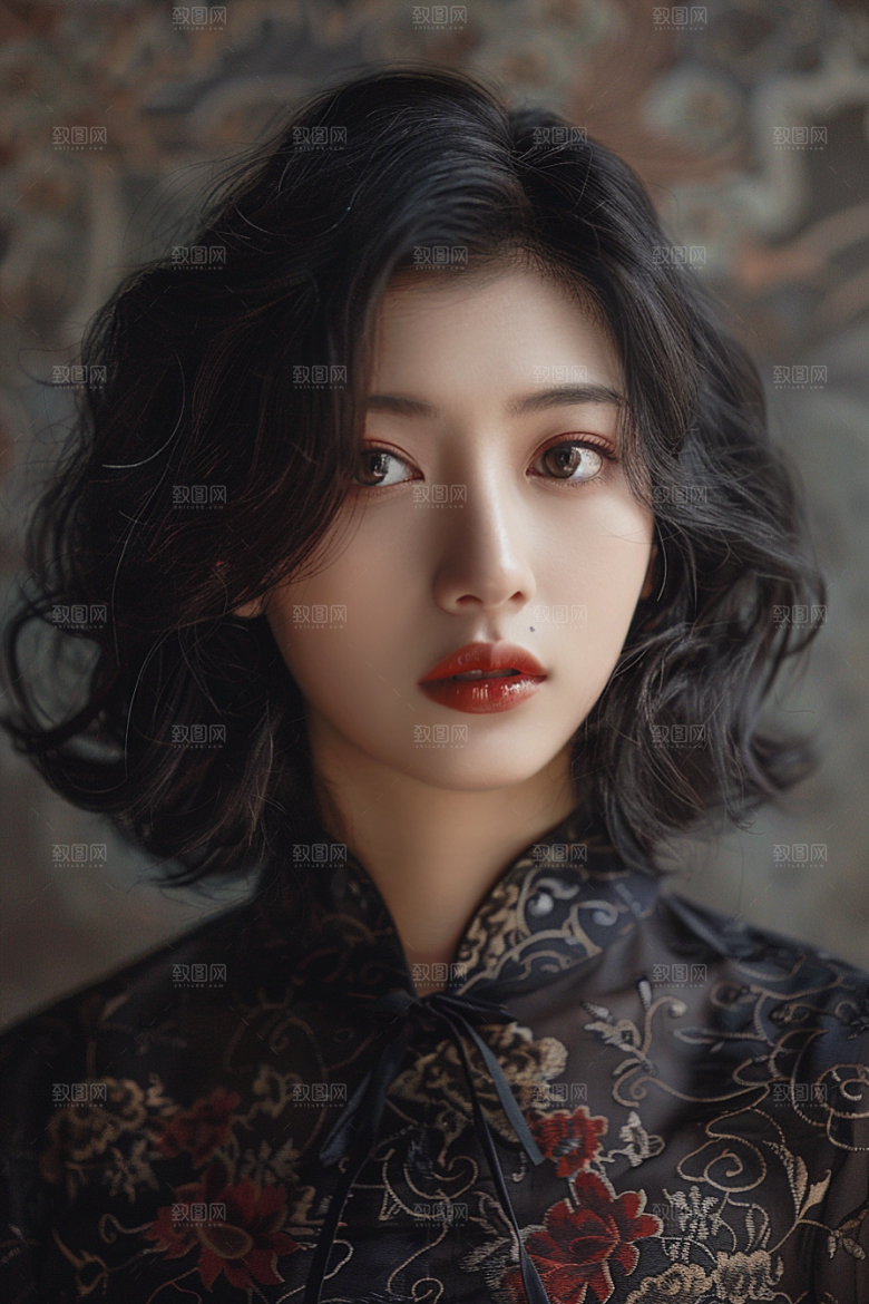 妆造发型彩妆人物摄影图