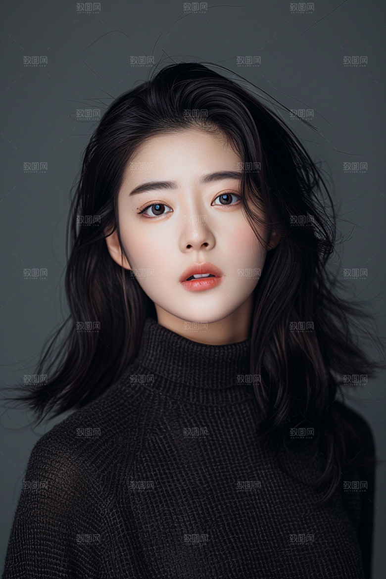 妆造发型高清美妆摄影图
