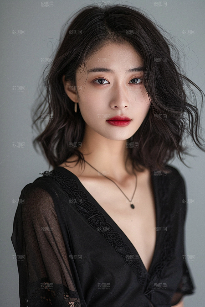 妆造发型写真美妆造型摄影图
