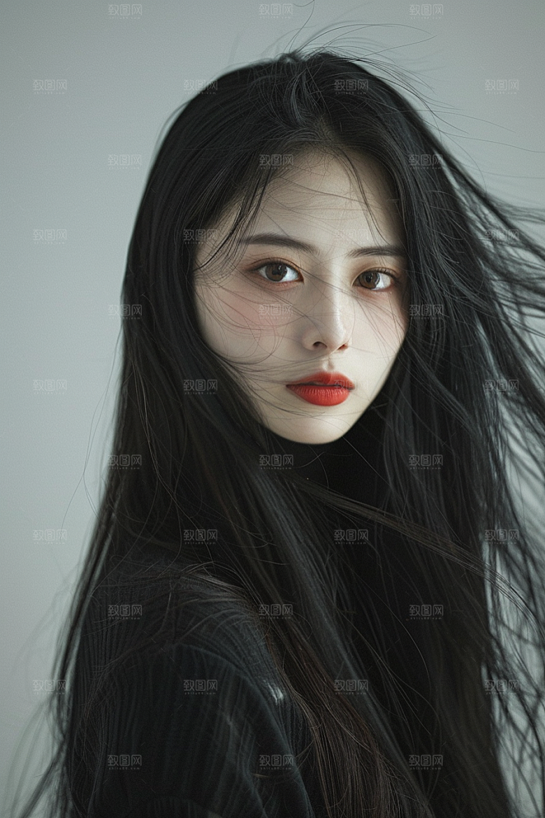 妆造发型艺术人物摄影图