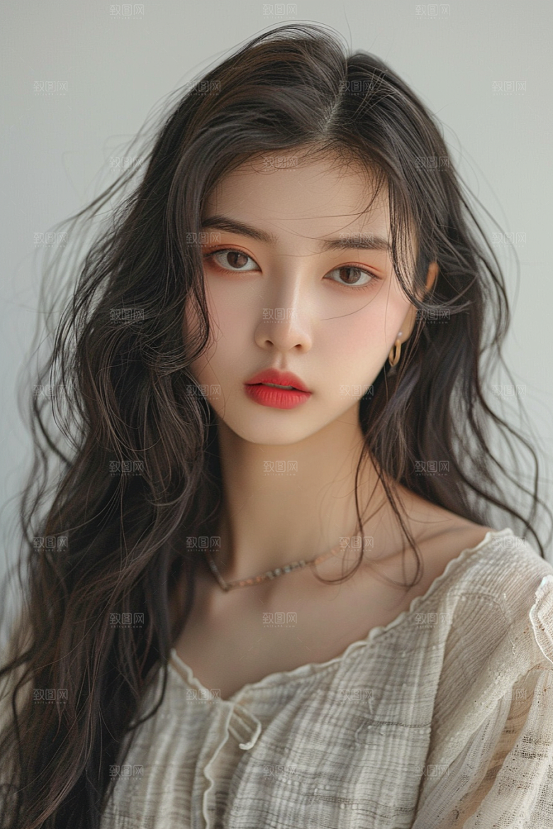 妆造发型美妆造型艺术发型摄影图