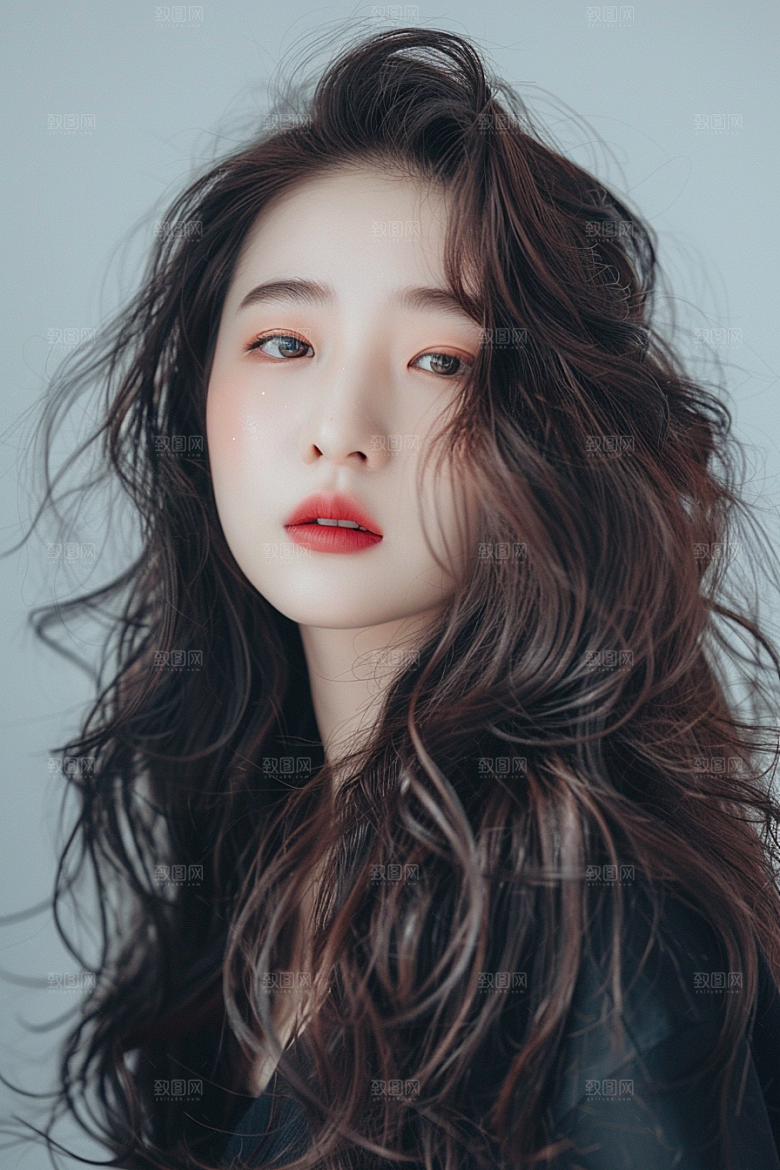 妆造发型彩妆唯美摄影图