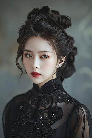 妆造发型美妆造型艺术摄影图