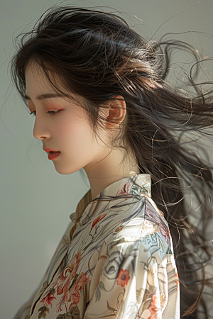 妆造发型美妆造型彩妆摄影图