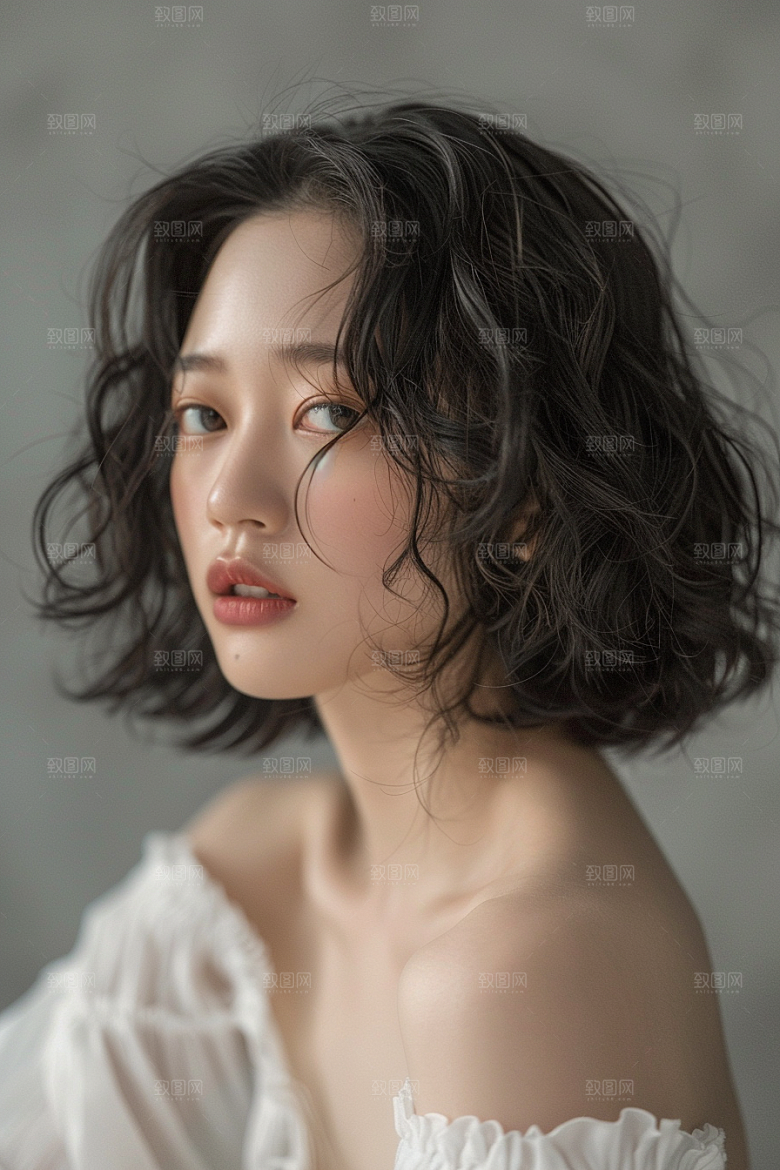 妆造发型美妆造型艺术摄影图
