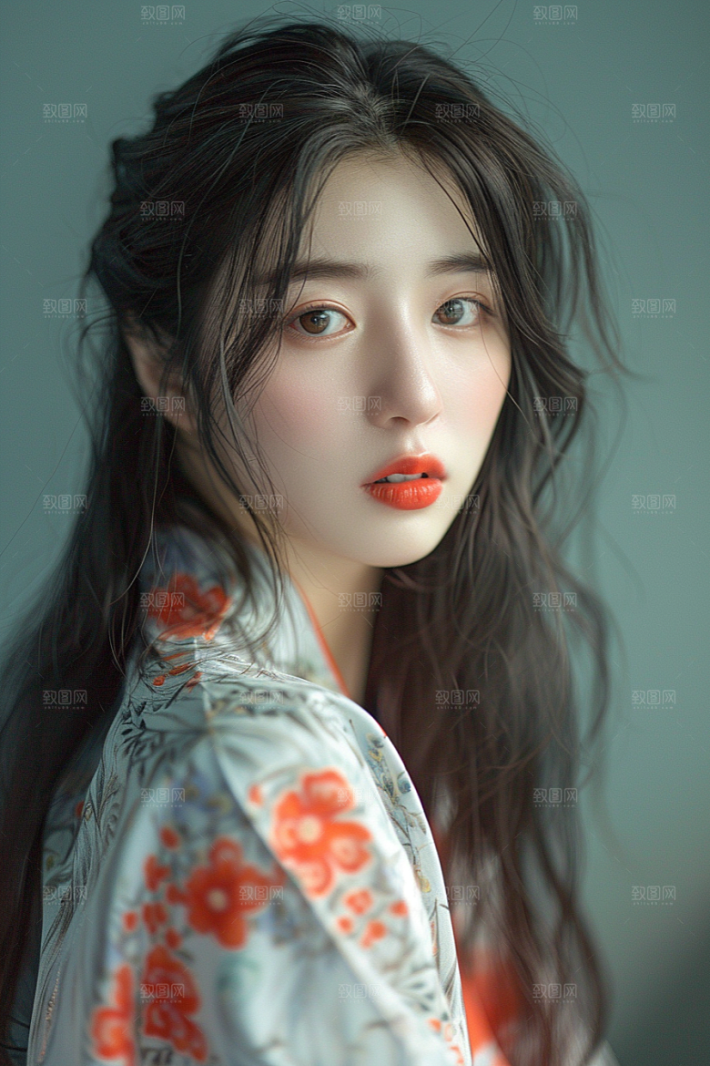 妆造发型写真彩妆摄影图
