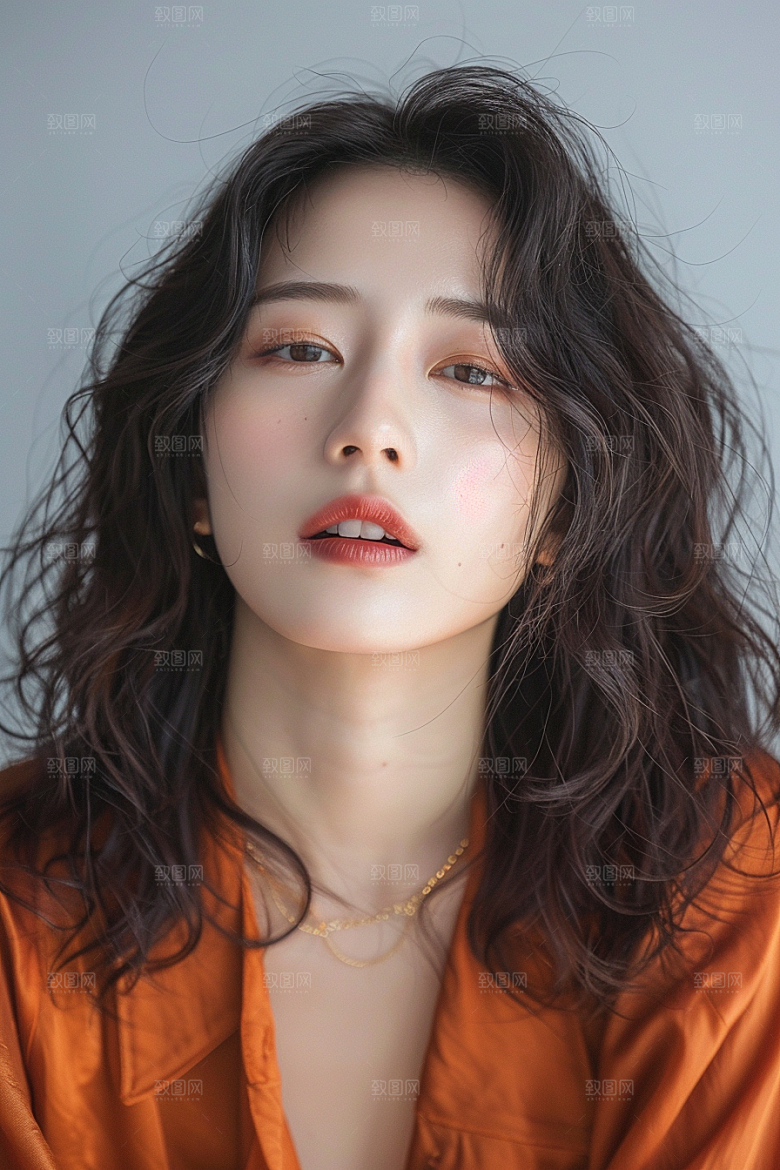 妆造发型肖像艺术发型摄影图