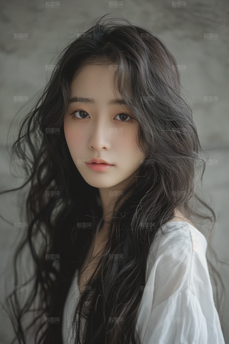 妆造发型唯美艺术摄影图