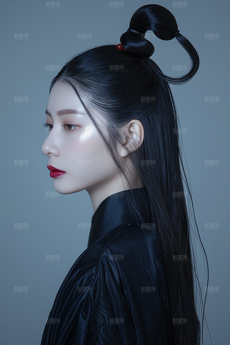 妆造发型美妆造型彩妆摄影图