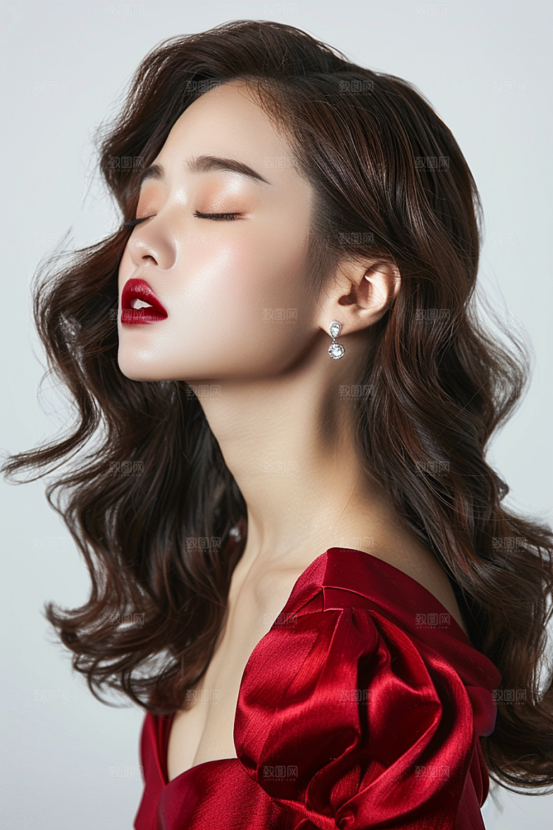 妆造发型彩妆唯美摄影图