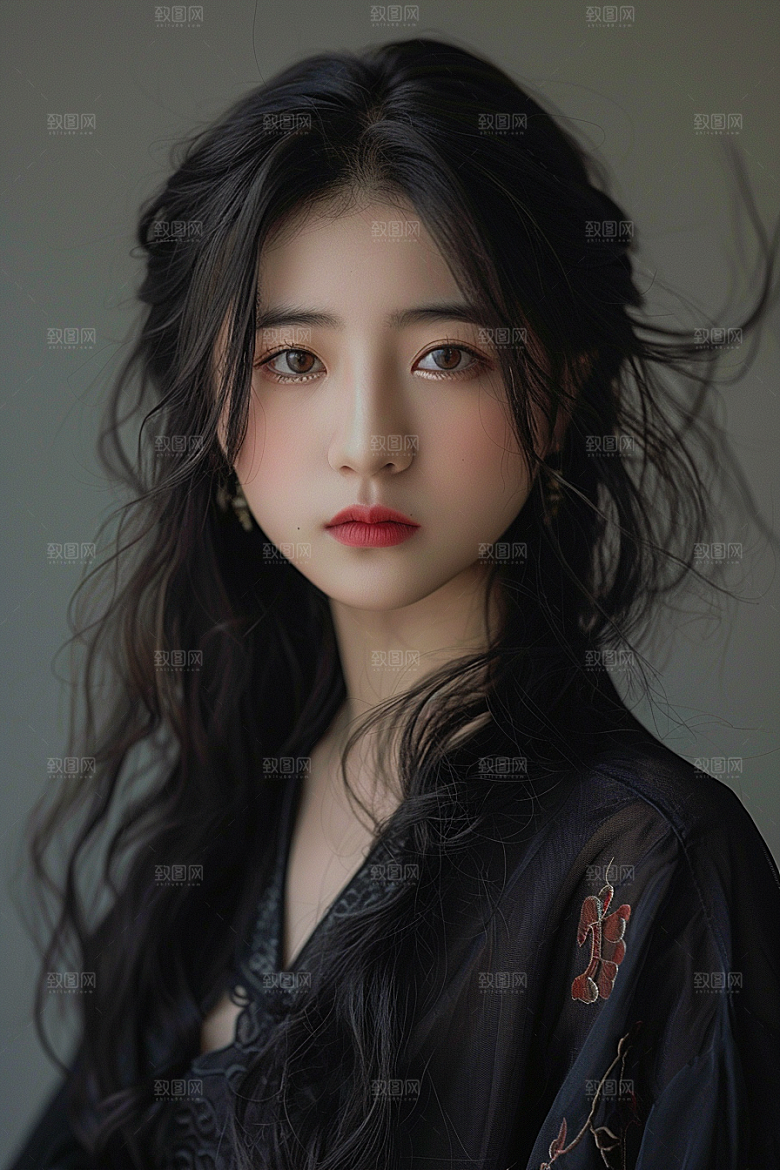 妆造发型高清艺术摄影图