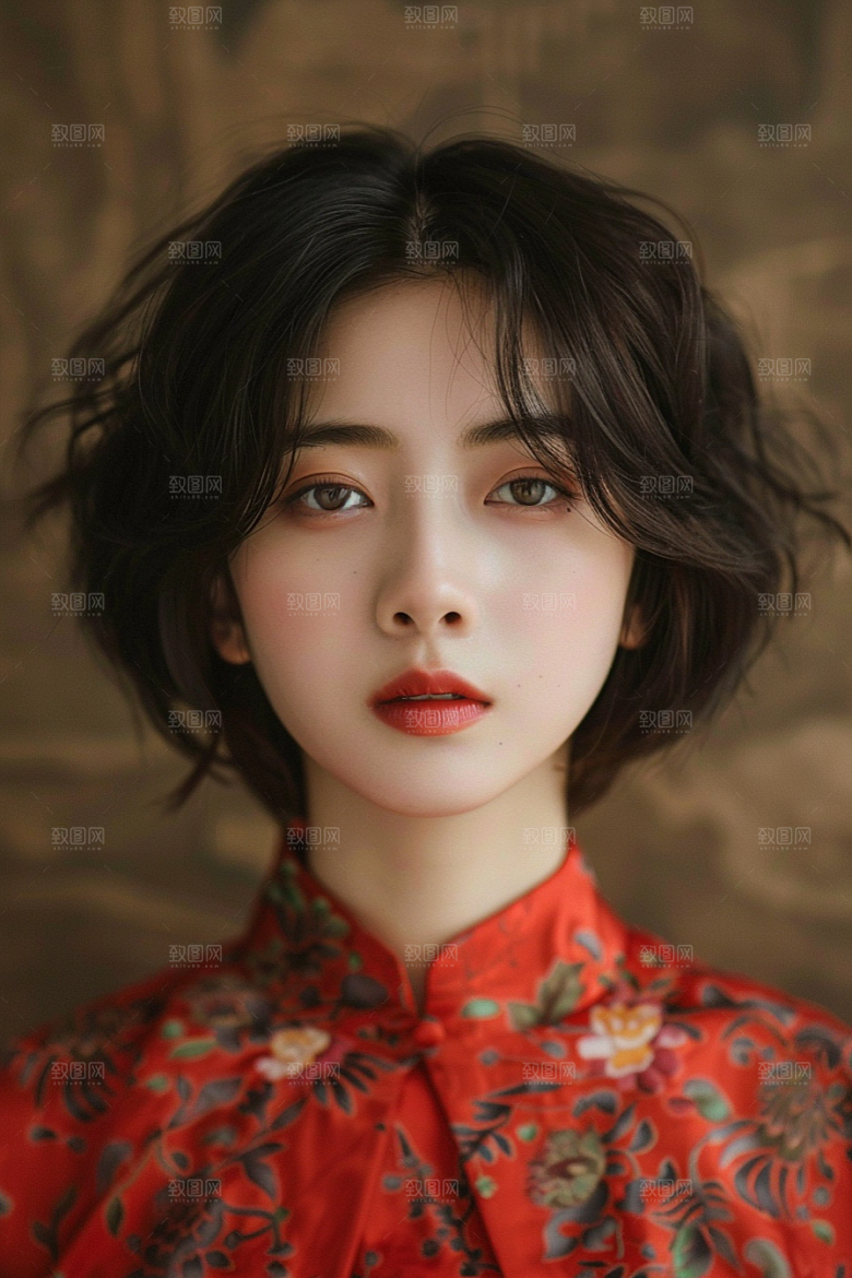 妆造发型美妆艺术摄影图