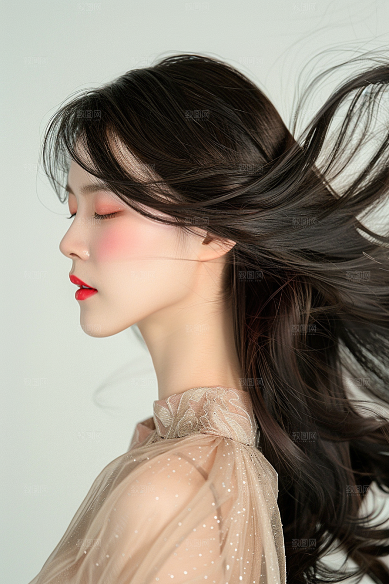 妆造发型写真美妆造型摄影图