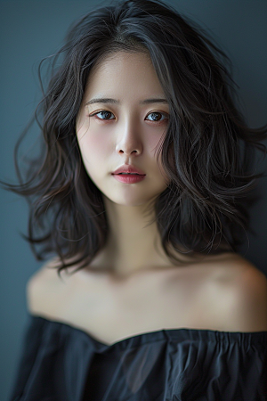 妆造发型高清美妆摄影图