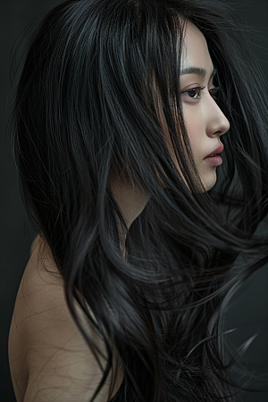 妆造发型彩妆写真摄影图