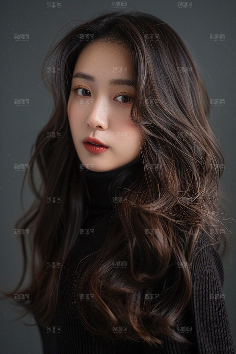 妆造发型美妆造型人物摄影图