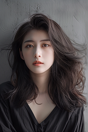 妆造发型人物写真摄影图
