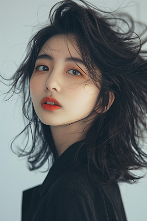 妆造发型彩妆写真摄影图