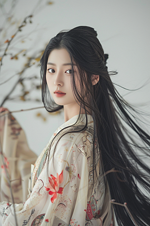 妆造发型人物高清摄影图