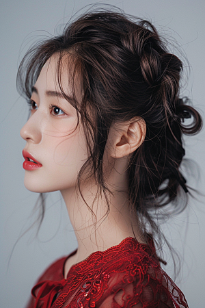 妆造发型肖像彩妆摄影图
