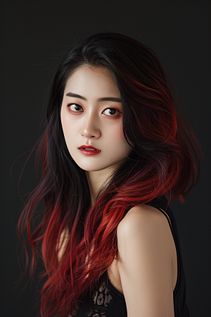妆造发型彩妆高清摄影图