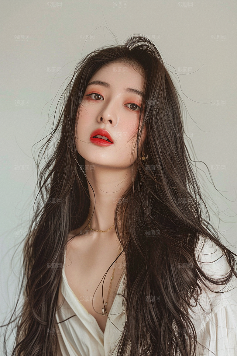 妆造发型彩妆肖像摄影图