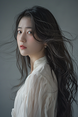 妆造发型肖像美妆造型摄影图