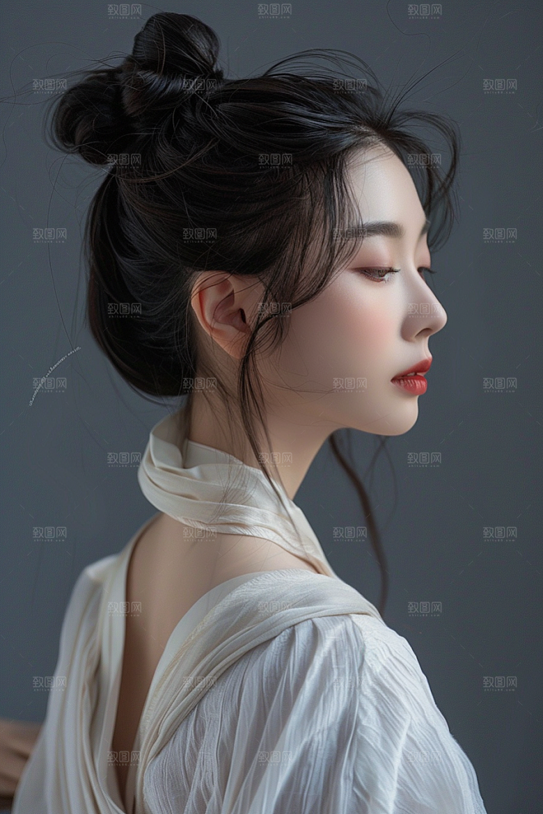 妆造发型美妆艺术发型摄影图
