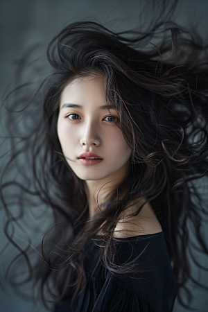 妆造发型美妆造型彩妆摄影图