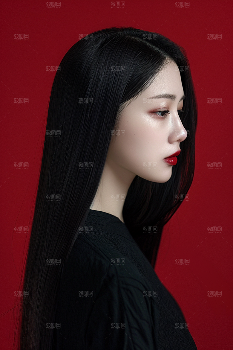 妆造发型肖像彩妆摄影图
