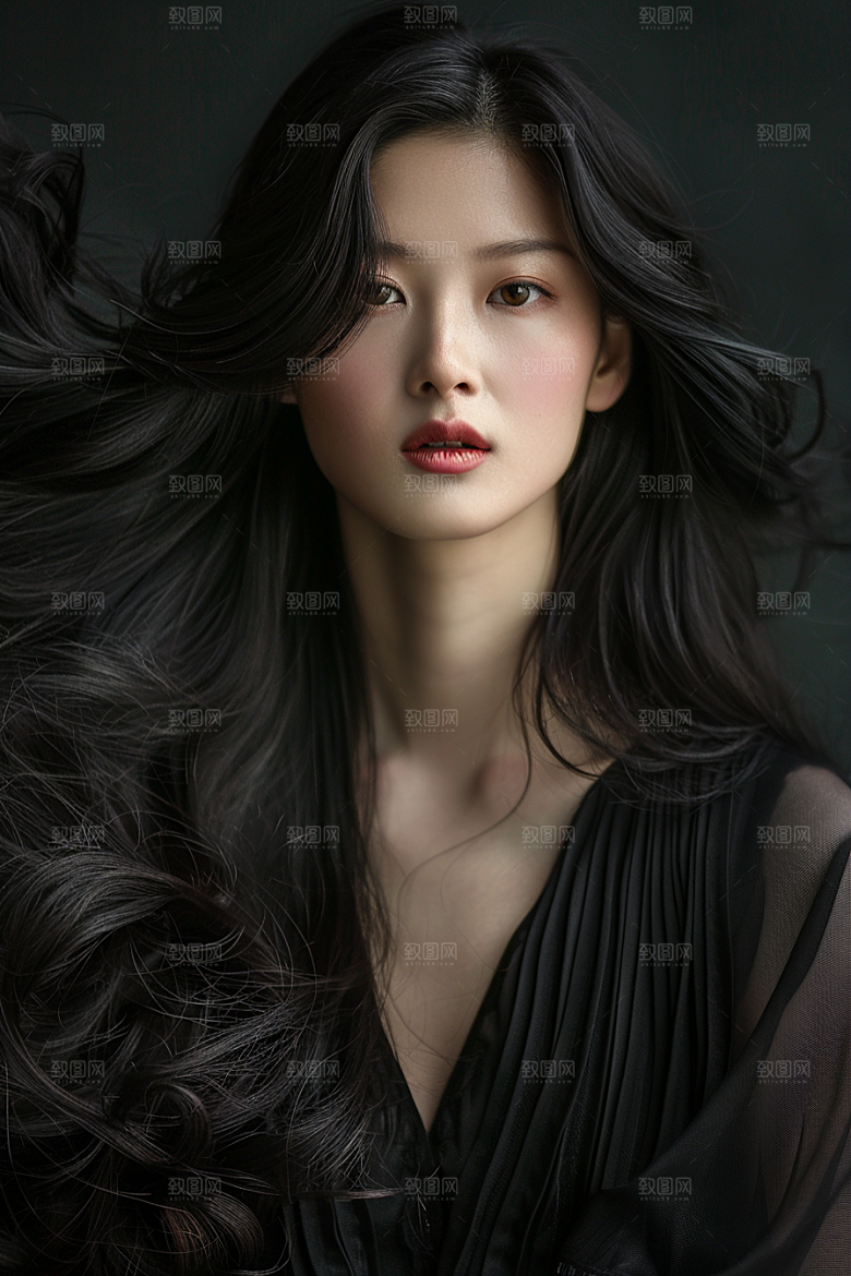 妆造发型美妆造型美妆摄影图