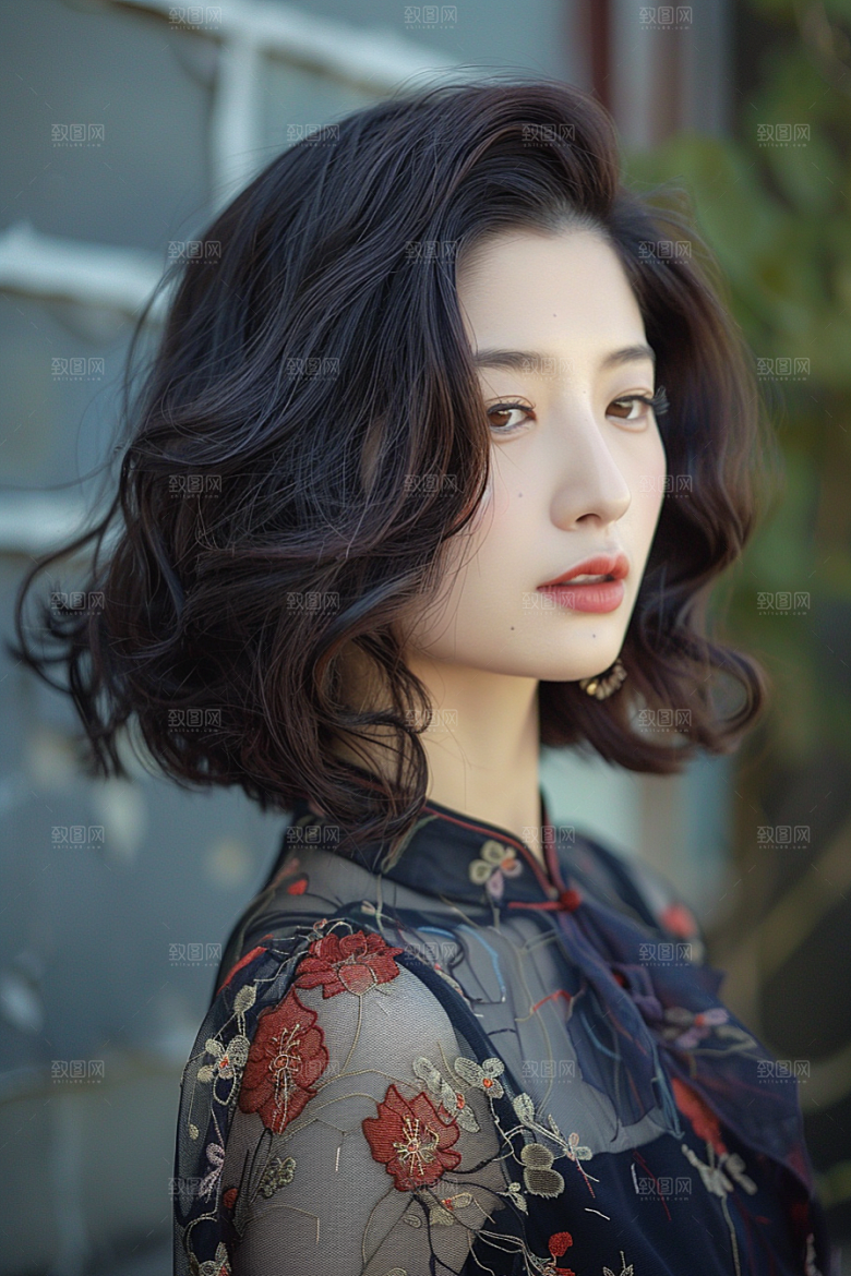 妆造发型艺术发型美妆造型摄影图