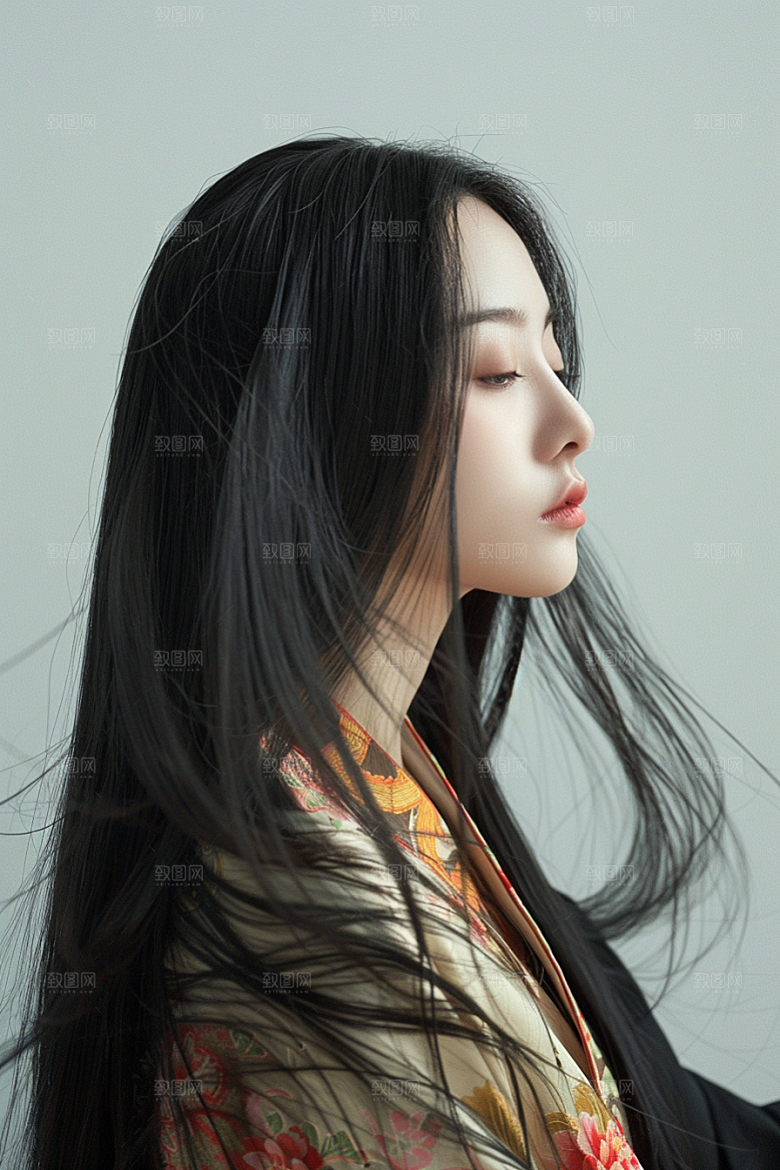 妆造发型高清美妆摄影图