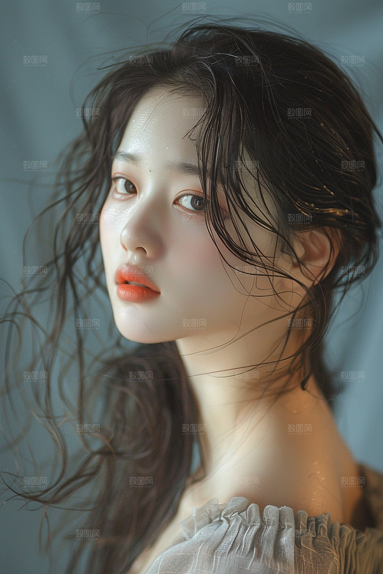 妆造发型美妆写真摄影图