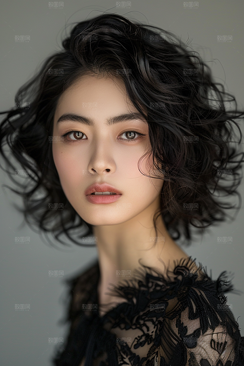 妆造发型艺术高清摄影图