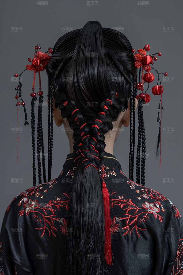 妆造发型高清肖像摄影图