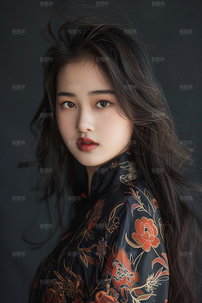 妆造发型艺术高清摄影图