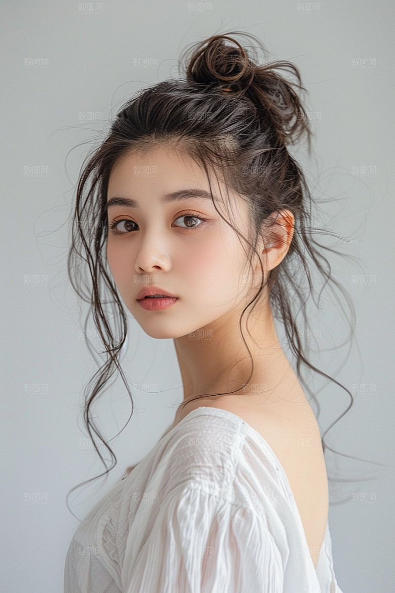 妆造发型艺术肖像摄影图