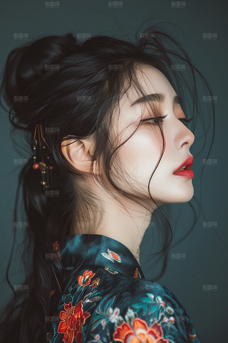 妆造发型艺术彩妆摄影图