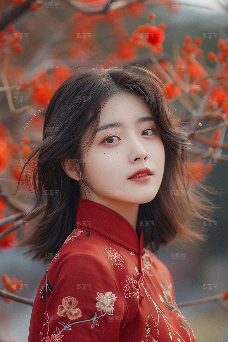 妆造发型艺术发型美妆摄影图
