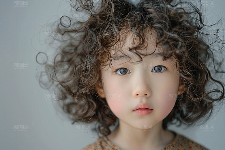 妆造发型彩妆艺术发型摄影图