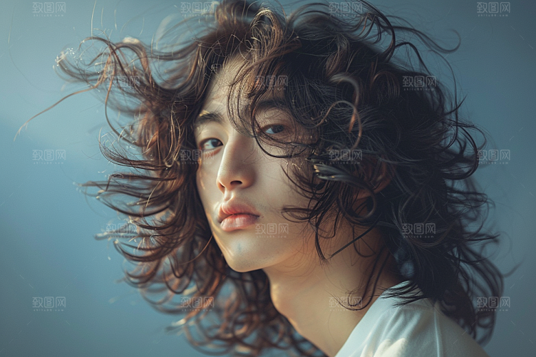 妆造发型写真人物摄影图