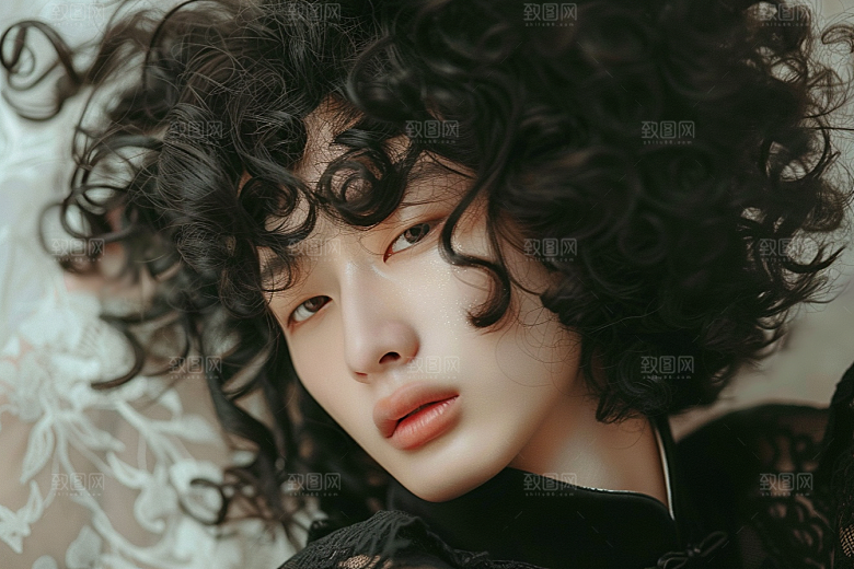 妆造发型彩妆写真摄影图