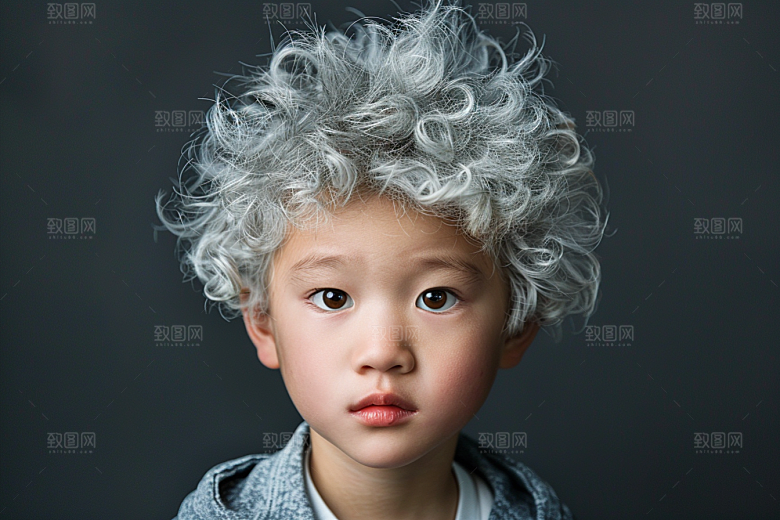 妆造发型唯美艺术发型摄影图