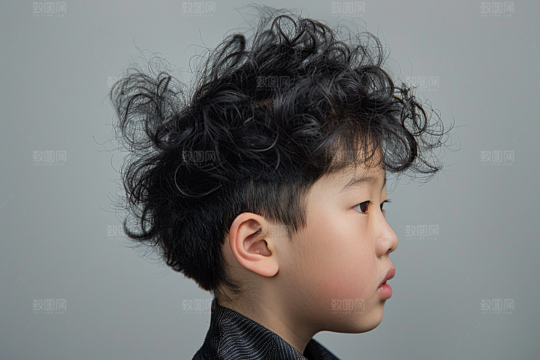 妆造发型唯美艺术发型摄影图