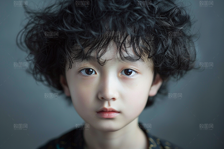 妆造发型人物写真摄影图